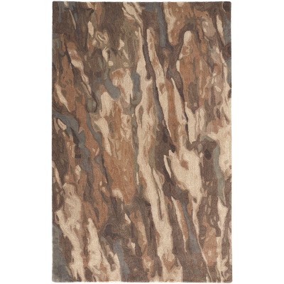 Amira Transitional Abstract Brown/Gray/Tan Area Rug