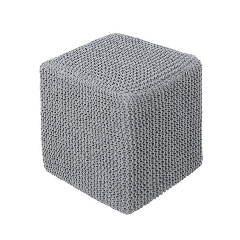 Knitted deals cube footstool