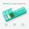 ONE PIX Pill Organizer, 2 Packs, Easy-Open Weekly Pill Organizer, XL Daily Pill Case, 7 Day Medicine Pill Organziers for Vitamin Supplements - 2 of 4