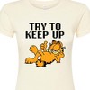 Women's - Garfield - Try To Keep Up Fitted Graphic T-Shirt - 2 of 3
