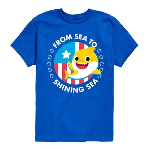 Boys' - Baby Shark - From Sea to Shining Sea Short Sleeve Graphic T-Shirt - 1 of 4