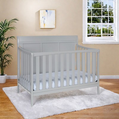 FURNIinspire Cribs Toddler Bed Baby Bedside Modern Bed Baby Crib, Multifunctional 4 In 1 Convertible Crib, Baby Products, Gray, 54"*31.5"*43"