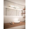 Harrison Dimmable LED Bath Light - 32" Linear Steel Fixture with Frosted Diffuser - 2 of 4