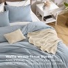 5-Piece Comforter Set with Cotton Waffle Throw Blanket - 3 of 4
