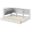 YOOCOZZ Wood Twin Size platform bed with Storage Headboard, Shelves and 2 Drawers - 4 of 4