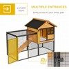 Akoasm 2-Layer Rabbit Hutch & Shelter With Waterproof Asphalt Roof, Removable Tray, Run And Ramp Outdoor - 3 of 4