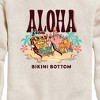 Boys' - SpongeBob SquarePants - Aloha From Bikini Bottom Graphic Long Sleeve Fleece Sweatshirt - 2 of 4
