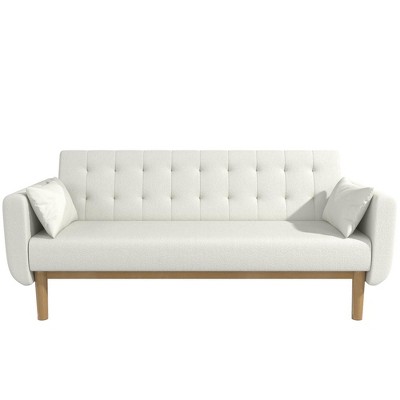 RealRooms Barrie Futon Sofa Bed in Teddy Fabric