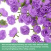 Unique Bargains Silk Plastic Small Faux Rose Artificial Flower Heads 1.2 inch - 2 of 4
