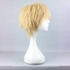 Unique Bargains Women's Wigs for White Women 12" Yellow with Wig Cap Short Hair With Bangs - 3 of 4