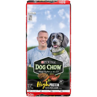 purina dog chow protein