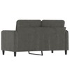 vidaXL 2-seater Sofa Dark Grey Velvet 47.2 in Durable 2-Seater Sofa - 4 of 4