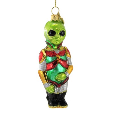 Huras 4.5" Alien Ornament Space Ufo  -  Tree Ornaments