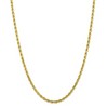 Black Bow Jewelry 4mm 10k Yellow Gold Diamond-Cut Solid Rope Chain Necklace - 3 of 4