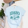Simply Sage Market Women's Idaho Forest Scene Short Sleeve Garment Dyed Tee - 3 of 4