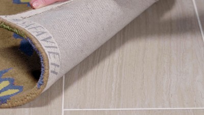 Handmade Brown and Multicolor Floral Wool Runner Rug