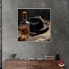 Notoriart Whiskey and Vintage Hat II Bar Cart Art For Men Framed - 2 of 4