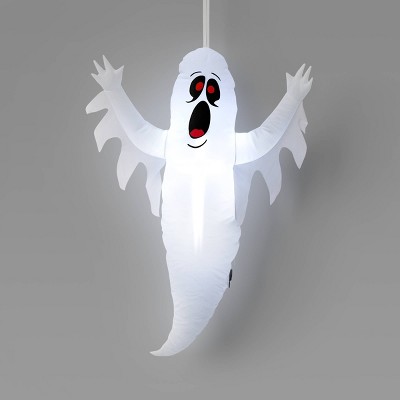 3.5' Hanging Ghost Inflatable Halloween Decoration White - Hyde and EEK! Boutique™