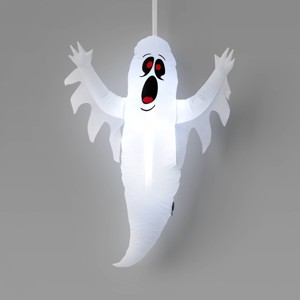 3.5' Hanging Ghost Inflatable Halloween Decoration White - Hyde and EEK! Boutique™ - 1 of 4