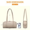 MaseiKar Shoulder Bags for Women, Slouchy Hobo Bags, Clutch Tote Handbags, Leather Shoulder Bag with Zipper - 4 of 4