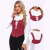 INSPIRE CHIC Women's Faux Suede Vintage Sleeveless Lace Up Zipper Decor Waistcoat Vests - 2 of 4