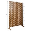 PAGED Outdoor Privacy Screen, Metal Patio Privacy Screen Outdoor, Outdoor Privacy Screen Freestanding for Deck Balcony Patio Lawn Garden - 2 of 4