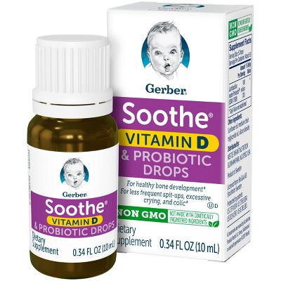 gerber soothe vitamin d & probiotic drops