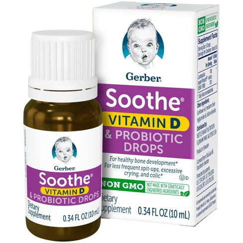 Gerber Soothe Vitamin D Probiotic Drops 34 Fl Oz