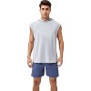 Anna-Kaci Active Men's Sleeveless Workout Hoodie with Lightweight Athletic Fit and Crossover Hood Detail - 2 of 4