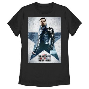 Women's Marvel The Falcon and the Winter Soldier Bucky Poster T-Shirt - 1 of 4