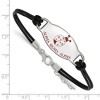 Black Bow Jewelry Sterling Silver Alpha Sigma Alpha Greek Life Strand Bracelet 7 Inch - 2 of 3