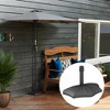 Outsunny Patio Umbrella Base, 26 lbs Concrete Heavy Duty Patio Umbrella Holder for 1.5"/1.9" Umbrella Poles, Black - 3 of 4