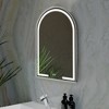 Dovelina Modern BlackArched Bathroom Vanity Mirror with LED Lights and Anti-fog,Wall Mirror - 4 of 4