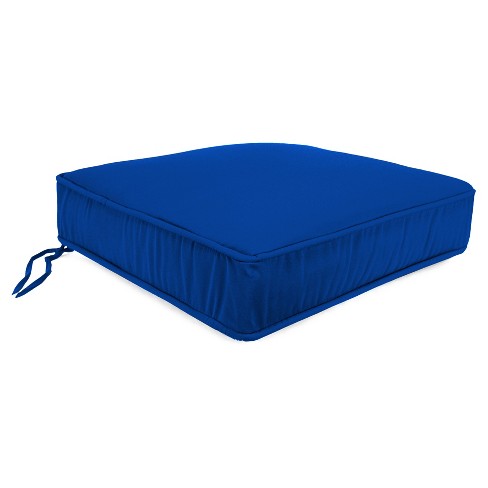 Blue outdoor seat online cushions