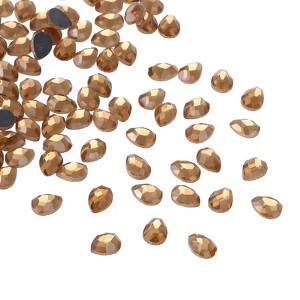 Unique Bargains Glass Horse Eye DIY Jewelry Craft Teardrop Gems 100 Pcs - 1 of 4