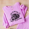 Simply Sage Market S.W.Smiley Life Is Better When I'm Teaching  Lightweight Garment Dyed Sweatshirt - 3 of 4