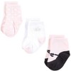 Hudson Baby Infant Girl Cotton Bib and Sock Set, Daddys Princess Crown, One Size - 3 of 4