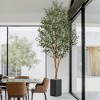 7-8ft Faux Olive Tree, Tall Olive Tree Plants, Fake Potted Olive Silk Tree, Artificial Olive Trees for Modern Home Office Living Room Floor Decor - 2 of 4