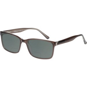 Enhance BIG&TALL EN4038 Men Polarized Bi-Focal Sunglasses Dark Grey Crystal 60mm Blue Mirror +1.00 - 1 of 1