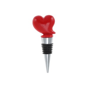 Unique Bargains Bottle Stoppers Zinc Alloy Resin TPR Red Silver Tone Black 3.86"x1.46"x1.18" 1 Pcs - 1 of 3