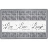 Kate Aurora Montauk Accents Anti Fatigue Memory Foam 18" x 30"  Live~Love~Laugh Kitchen Floor Mats With Beveled Edges - 2 of 3