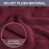 PiccoCasa Velvet Plush Stretch Sofa Slipcovers with Cushion Cover 2 Pcs - 3 of 3