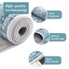Area Rugs Traditional Vintage Floral Printed Rug Washable Non Slip Floor Carpet Soft Low Pile Rug for Living Room - 4 of 4