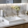 Cobbe Bathroom Faucet 3-Hole 8-Inch Widespread Vanity Sink Faucet with Waterfall Spout Brushed Nickel - 2 of 4