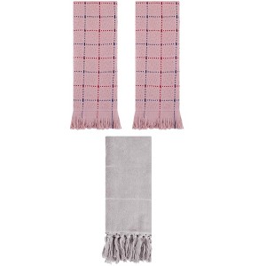 REGALWOVEN Cotton Absorbent Soft Decorative Turkish Bath Towel for Bathroom 3 Packs - 1 of 4