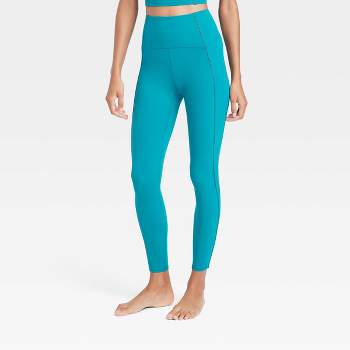 Women's High-rise Textured Seamless 7/8 Leggings - Joylab™ Dark Green S :  Target