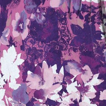 berry pink lace floral