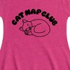 Girls' - Instant Message - Cat Nap Club Fit & Flair Cap Sleeve Graphic Dress - 2 of 4