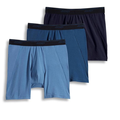 Jockey Men's Maxstretch 8 Midway Brief - 3 Pack Xl True Navy