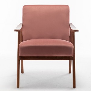 NicBex Accent Chair Mid-Century Modern Armchair with Wood Frame & Soft Cushion Lounge Wingback Chair for Bedroom,Living Room - 1 of 1
